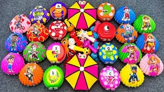 🌈 Colorful Sprunki & Paw Patrol Surprise! 🐚✨ Alphablocks & Numberblocks Toys Fun 😆