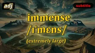[adj] Immense meaning (extremely large) with 5 examples