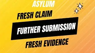 Asylum, asylum appeal, upper tribunal, Judicial review, JR, Fresh asylum, further submission,