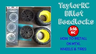 TayloRC Install 1/5 Scale Billet Bead Lock Wheels MTXL