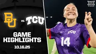 #10 Baylor vs. #14 TCU Highlights (10.16.25) | 2025 Big 12 Soccer