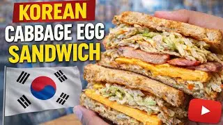 This Korean Cabbage Egg Sandwich 🥪 Is Breaking the Internet 🤯 | Street-Style Recipe