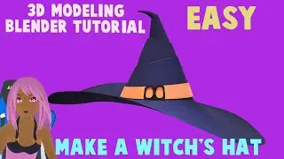 Tutorial - 3D model a witch's hat in Blender