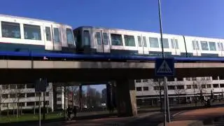 RET Metro Combi Type B (5317 met nieuwe kleur) nabij Rijnhaven Rotterdam richting De Akkers