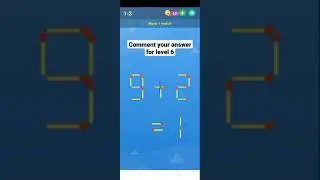 Smart Puzzles (Matches) level 1 to 5