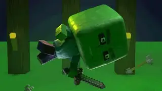 Fighting ZOMBIES and STEVE in Minecraft