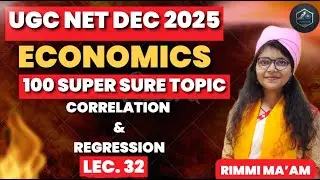 Correlation & Regression Explained Simply | UGC NET Statistics | Super Sure Topic