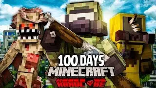 How I Survived 100 Nights in Minecraft Zombie Hell!