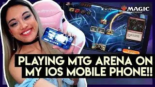 Playing MTG Arena on my iOS mobile phone!! | Review and gameplay [MTG Arena]
