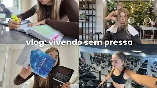 vlog, tentando viver leve , dia no salão com minha irmã, papo sobre propósito, distorção de imagem