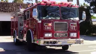 Carlsbad Fire Dept. Engine 102 (Reserve) Responding