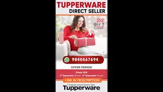 😍Tupperware Latest Unique Collection of Tupperware Offers Shop Tupperware Online @kavilayadreamz84 😍