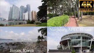 Nurimaru APEC House, Dongbaek Park,  Busan, Korea (4K)
