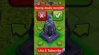 #buying #monolith #clashofclans #satisfying #shorts #viral #viralshorts #satisfyingvideo #th15
