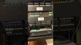 Almost done from a rat nest to a beautiful Neat data rack #telecom  #data #fiber #cat6 #clean