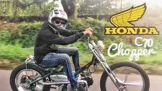 CHOPPER HONDA C70 (review and tes ride) MOTOVLOG, VLOG
