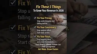 Fix These 3 Things to Grow Your Revenue in 2026#revenuegrowth #businessadvice #economy #shorts