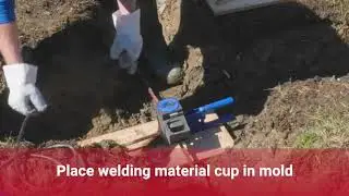 Making a nVent ERICO Cadweld Plus TA Style Connection