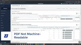 Troubleshooting Issues: Not Machine-Readable PDF