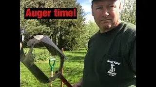 Using the Manual Auger  (post hole digger)