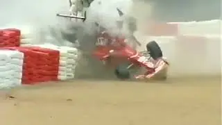 Cousin Mania crashes his Williams FW20