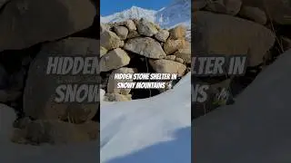 Mysterious Stone Shelter in the Snowy Mountains | Hidden Beauty of Nature #weirdplace #mysterious