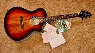 Taking a First Look at my Breedlove Guitars Pursuit Exotic S Series Concert Myrtlewood Guitar