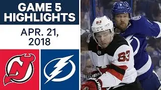 NHL Highlights | Devils vs. Lightning, Game 5 - Apr. 21, 2018