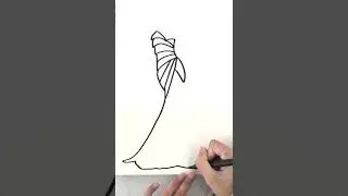 Draw a stylish dress  #drawing #drawingforbeginners #easydress