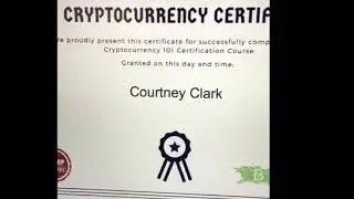Future Money Certificate Craig Grant