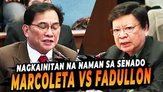 🔴 MARCOLETA vs FADULLON | NAGKAINITAN na NAMAN sa SENADO!!! | Jevara PH
