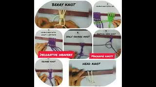 how to make basic macrame knots?  |step by step guide for beginners | tutorial video