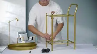 Metal home serving cart 2 layers