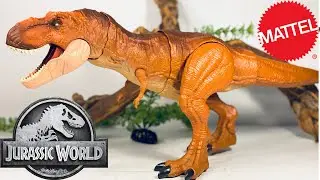 Mattel Jurassic World Thrash N’ Throw Tyrannosaurus rex Review!!!