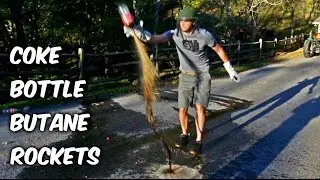 Coke Bottle Butane Rockets