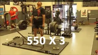MOCK MEET 22: SQUAT 420 X 3/ BENCH PRESS 285 X 3/ DEADLIFT 550 X 3... NOT A BAD DAY AT THE OFFICE.