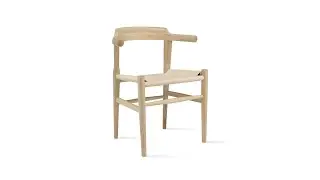 PP68 Style Dining Chair - Ash - Natural Cord - Inspired By Hans J. Wegner