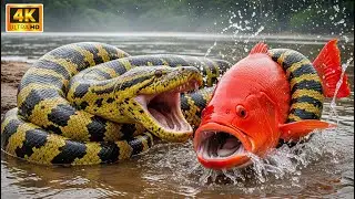 Wildlife Amazon Jungle: Anaconda vs Giant Red Fish &ndash; Nature&rsquo;s Most Intense River Battle