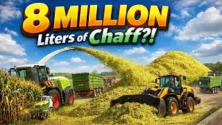 8 MILLION Liters of Chaff?! Massive Corn Silage Harvest | FS25 Timelapse
