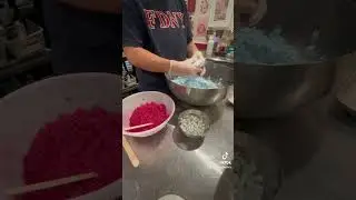 Making our Jaws bath bombs start to finish #jaws #sharks #shorts #fyp