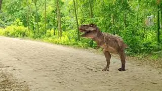T Rex Chase part 1 - Jurassic World l dinosaur movie