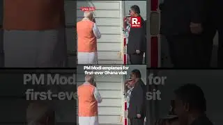 PM  Narendra Modi Emplanes For First-Ever Ghana Visit
