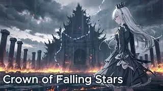 Crown of Falling Stars   metal, Chaotic symphonic metal assault at brisk tempo: female vocals cut