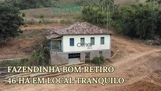 Cener Imóveis 2671 Fazendinha de 46 ha com enorme represa por 950 mil na região de Cons. Lafaiete MG