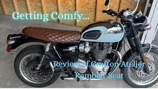 Getting Comfy! New seat for the 2023 Bonneville T120