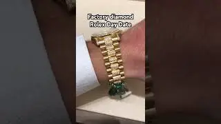 Factory Set Diamond Rolex Day Date 💎 yellow gold Luxusuhr Luxury Watch Watches Uhren 36mm