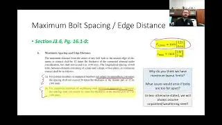 CE 414 Lecture 15:  Layout Requirements + Bolted Connection Analysis Example (2025.02.19)