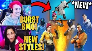 Streamers React to NEW BURST SMG! VERY OVERPOWERED (nerf it)