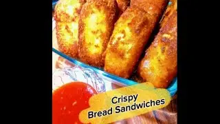 Crispy Bread Sandwiches | Easy & Quick Snack Recipe .