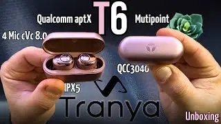 TRANYA T6 Nuovi Auricolari Bluetooth Multipoint QCC3040 AptX Adattivo 4 Microfoni cVc 8.0
